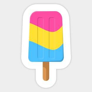 Pansexual Pride Flag Ice Pop Sticker